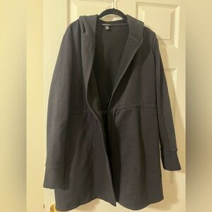 Beyond Yoga Black Cardigan Tie Front and Pockets